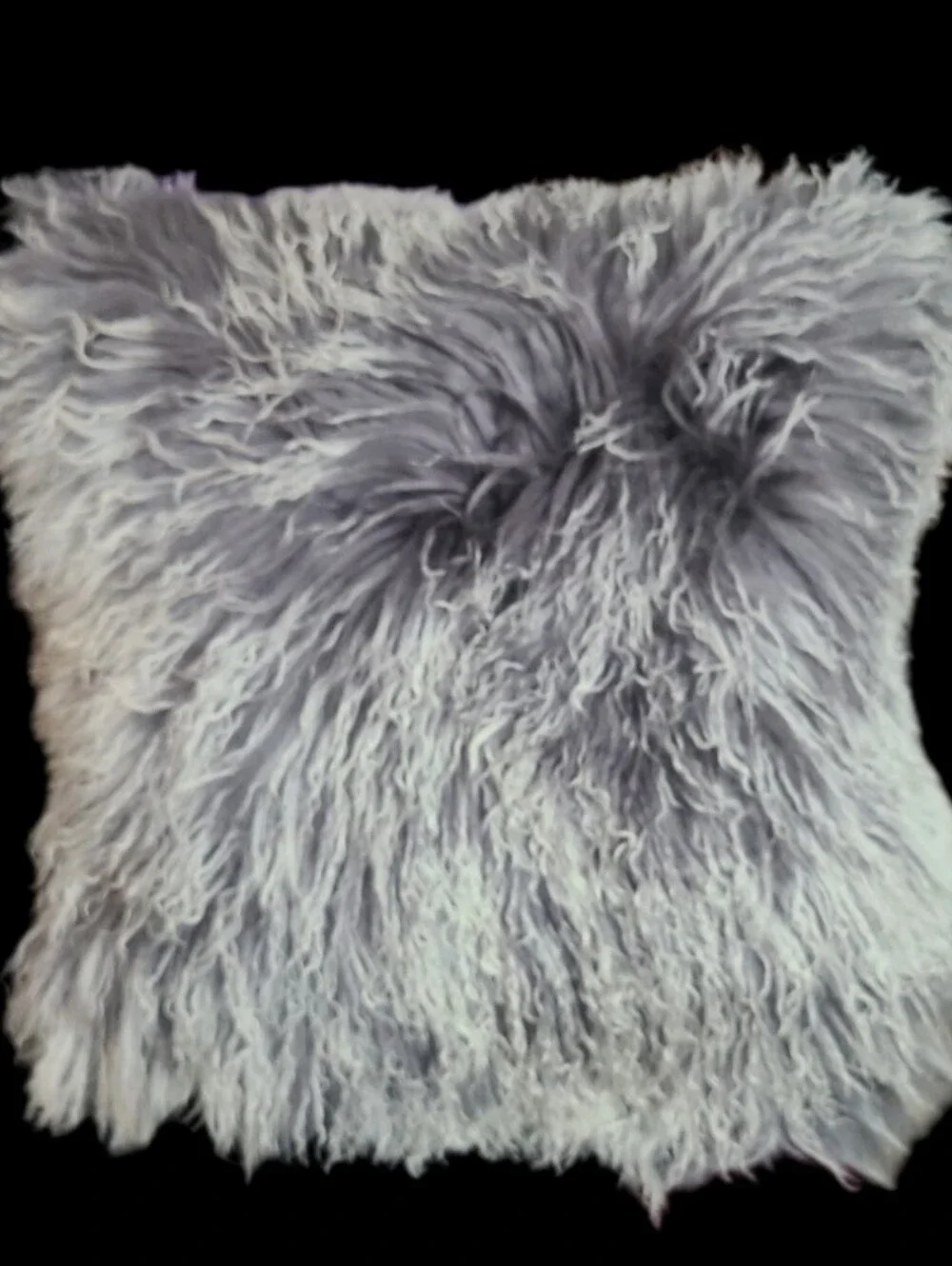 Mon Chateau Set of Tibetan Lamb Fur Throw Pillows